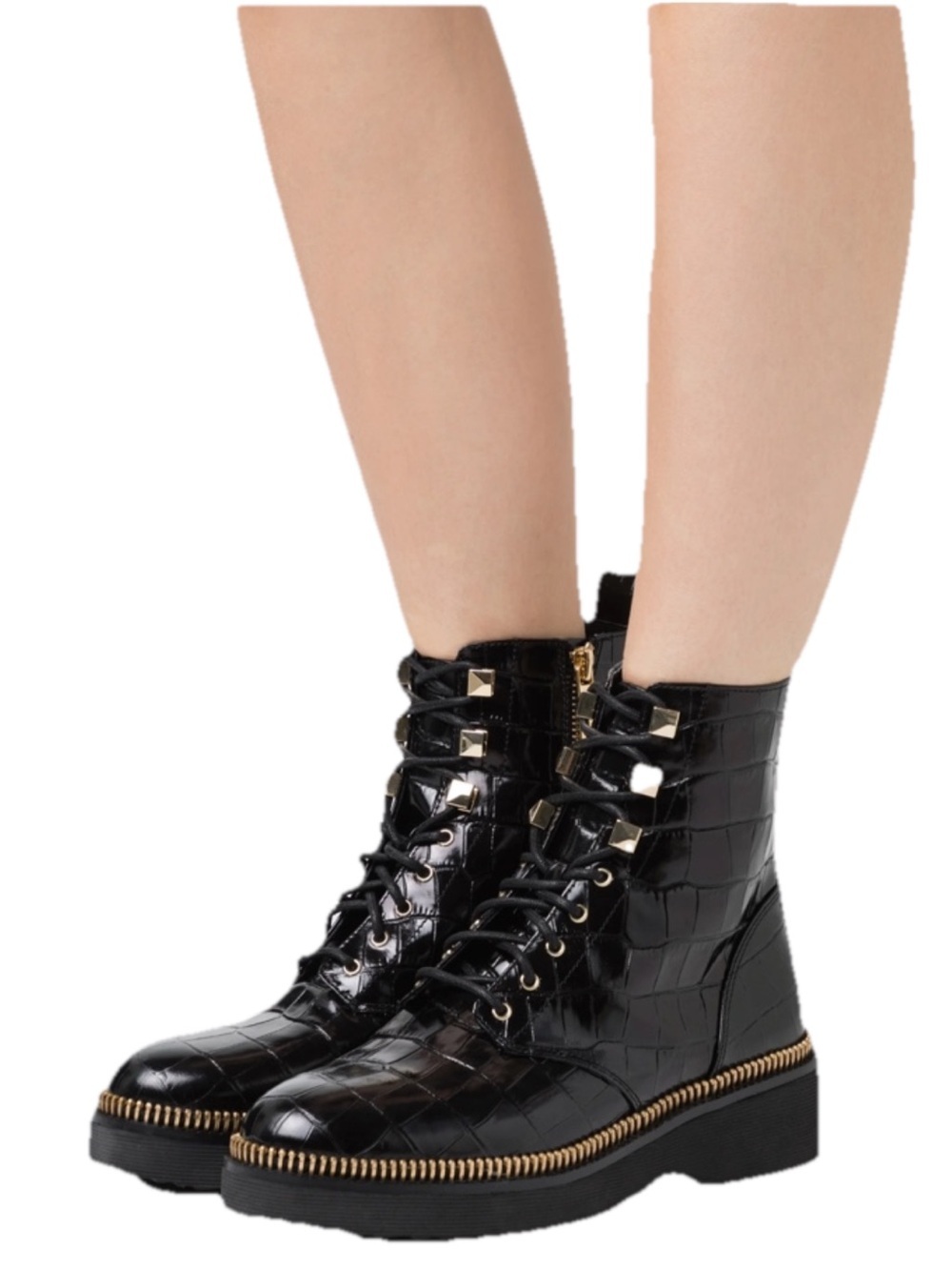 MICHAEL Michael Kors Platform Ankle Boots Black Women’s Size 8.5